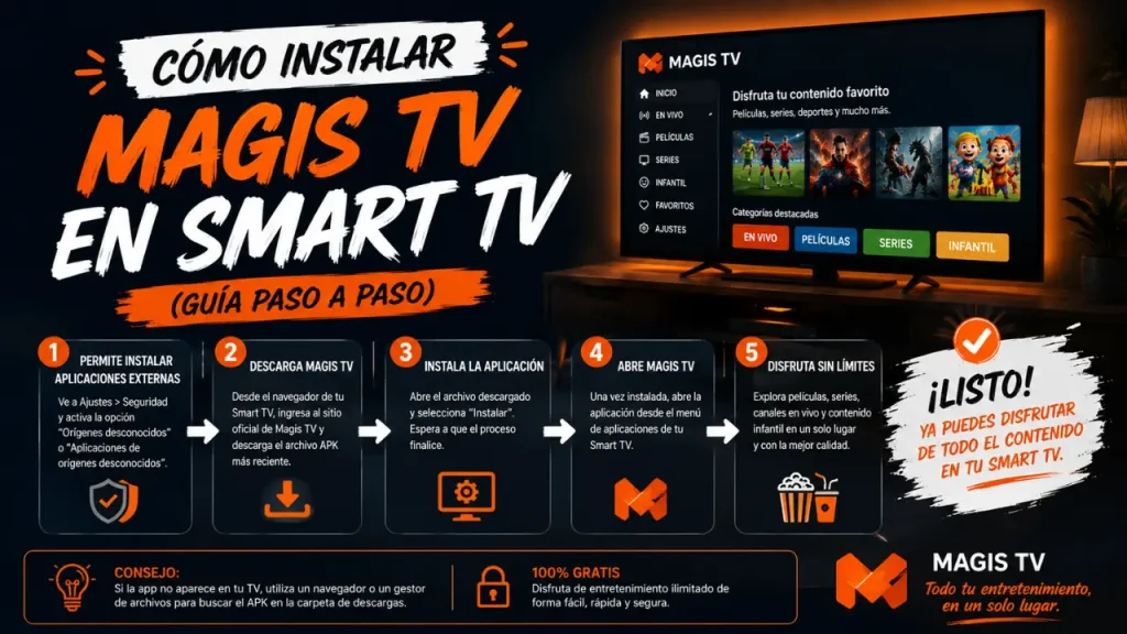 Cómo Instalar Magis TV en Smart TV